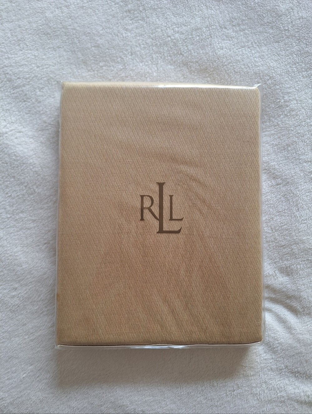 Ralph Lauren Diamond Texture Tablecloth 60x120 Oblong Beige NWT